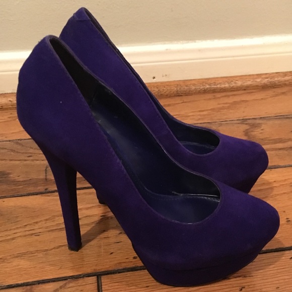 Blue platform pumps - Picture 2 of 5